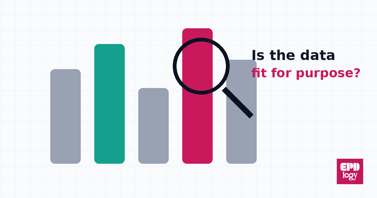 Data quality bars under a magnifier