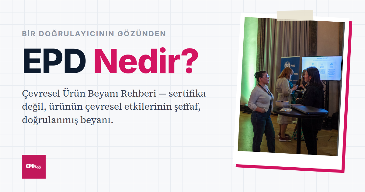 EPD yaşam döngüsü modülleri A1-D
